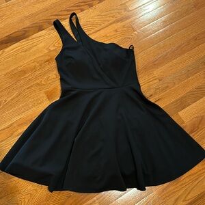 City Triangles semi-formal black one shoulder strap, short dress, size 9